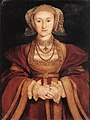Q57126 Anna van Kleef in 1539 (Schilderij: Hans Holbein de Jonge) geboren op 22 september 1515 overleden op 16 juli 1557