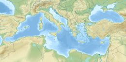 2022 Cyprus earthquake is located in Mediterranean