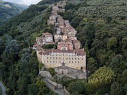 Villa Garzoni with ancient village behind