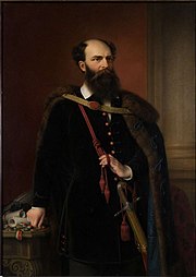 El conde Luis Batthyány, 1.er primer ministro húngaro (r. 17 de marzo - 2 de octubre de 1848)
