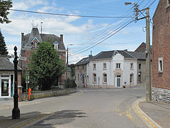 Braives, view to a street: Avenue Guillaume Joachim