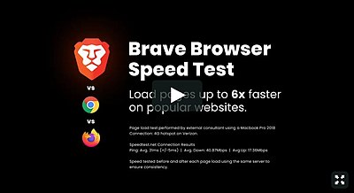 Browser Brave - speed test
