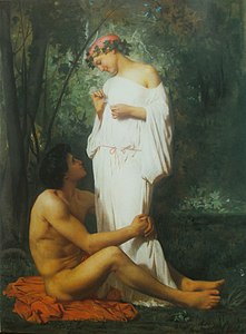 William Bouguereau, Idylle (1852), collection particulière.