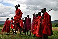 Massai-Manne am Danze