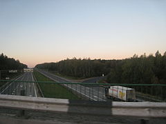 Die Autobahn M2 in der nähe von Tula