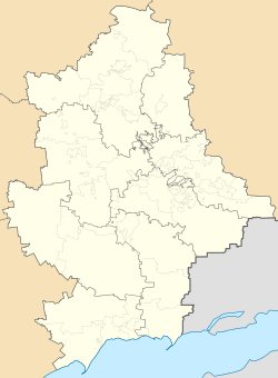 Ocherétine ubicada en Óblast de Donetsk