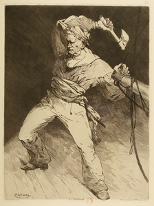 À l'abordage (eau-forte, 1876)