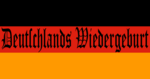 Die “Duitse Verenigingsvlag” van 1832 met die opskrif Deutschlands Wiedergeburt (“Duitsland se hergeboorte”)