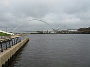 Infinity Bridge from the River Tees Watersports Centre