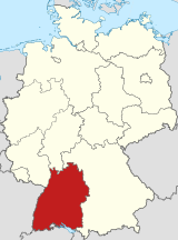 Cherta dl Baden-Württemberg