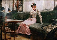The Parisian Life (Interior d'un Cafi) (1892), a National Cultural Treasure
