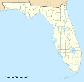 Vazduhoplovna baza Tindal na mapi Floride