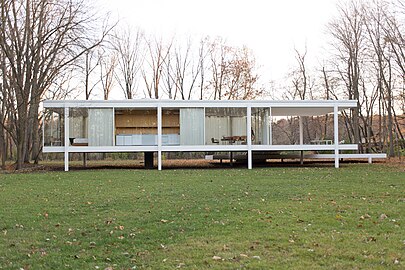 Farnsworth House by Mies (designed 1945–7) for comparison