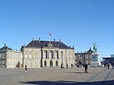 Palácio de Amalienborg, residência da rainha da Dinamarca