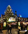 Entrance to the Christmas Market from the northwest corner of the market place