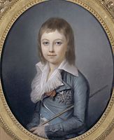 Louis-Charles de France, dit « l'enfant du Temple » futur Louis XVII, par Alexandre Kucharski (1792)