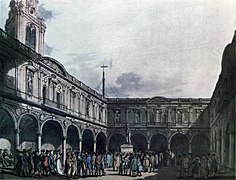 The interior of the Exchange in the late 18th century
