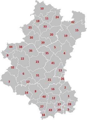 Localisation de Province de Luxembourg (lb) Provënz Lëtzebuerg