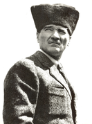Mustafa Kemal Atatürk, a Turkish national hero