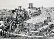 Photograph of a Victorian reconstruction of Nottingham Castle
