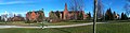 Panorama taken of the UVM Green (from the west). Ira Allen Chapel is located on the far left of the image: Dec 2012