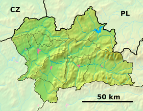Voir sur la carte topographique de la région de Žilina