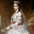 A imperatriz Carlota, pintura de Graefel (ca.1860)