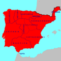 Image 36Visigothic kingdom in Iberia from 625 to 711 (from History of Portugal)