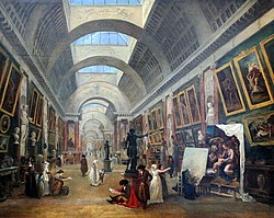 Η Μεγάλη Πινακοθήκη του Λούβρου στο Παρίσι, 1796