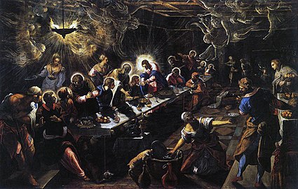 «Nattverden» av Tintoretto (1592–1594)