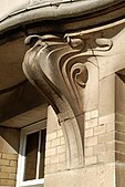 Art Nouveau corbel in Brussels (Belgium)