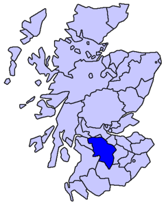 Lanarkshire – Localizzazione