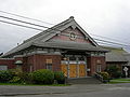 Seattle Betsuin Buddhist Temple (1940–1941), a Japanese Jodo Shinshu Buddhist temple, designed by Japanese American Kichio Allen Arai.[205] The architect of record was Pierce A. Horrocks, because Arai lacked an architectural license.[206]