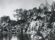 The artificial cliffs and grotto of the Grand Cascade became one of the most popular meeting places in the Bois De Boulogne (1858)