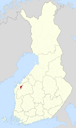 Location of Isokyrö in Finland