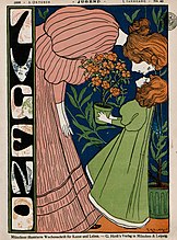 Cover of Jugend issue #40 by Josef Rudolf Witzel (1896)