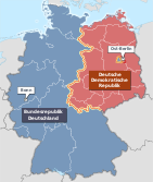 Staatsgebiete der Bundesrepublik und der DDR