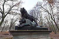 Group of lions sculpture