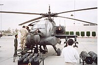 Uma AH-64 Apache saudita.