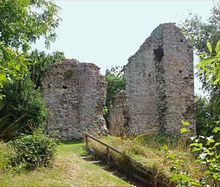 colour photograph of stone ruins