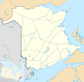 Map showing the location of Kouchibouguac National Park Parc national de Kouchibouguac (French)