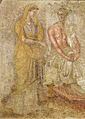 Image 11Hellenistic Greek terracotta funerary wall painting, 3rd century BC (from History of painting)