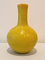 19th century Peking glass vase in Imperial Yellow.