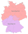 2 Regionalliga-Staffeln von 2000 bis 2008