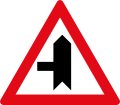Side-road junction ahead