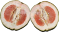 South Indian pomelo cut in half