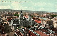 View from the Scanlan Building, Houston, Texas (postcard, circa 1910)