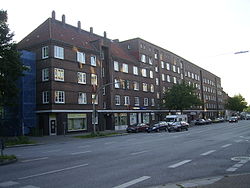 Brick-buildings at the street Horner Landstraße in 2006.