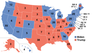 Mapa z wynikami wyborów