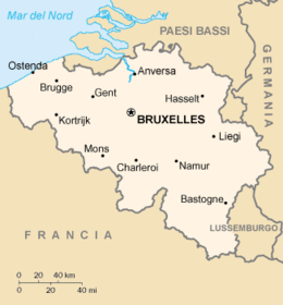 Belgio - Mappa